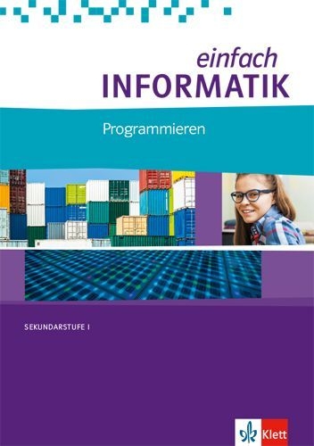 Buchcover und Innenansicht für das Buch: einfach Informatik. Programmieren. Bundesausgabe ab 2018