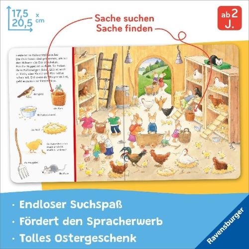 Buchcover und Innenansicht für das Buch: Sachen suchen: Frohe Ostern