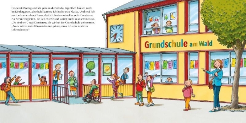 Buchcover und Innenansicht für das Buch: LESEMAUS 90: Ich hab eine Freundin, die ist Lehrerin