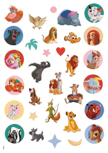 Buchcover und Innenansicht für das Buch: Disney Tiere: Tierischer Ausmalspaß