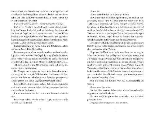 Buchcover und Innenansicht für das Buch: Belle Morte
