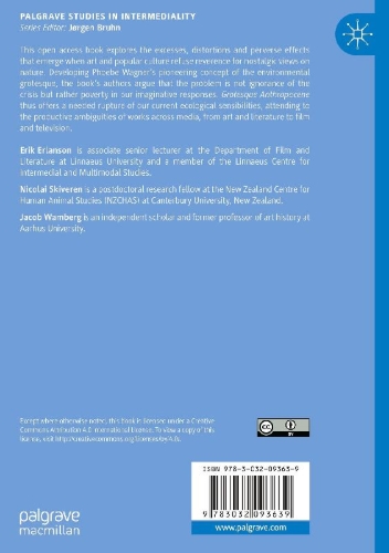 Buchcover und Innenansicht für das Buch: Grotesque Anthropocene