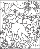 Buchcover und Innenansicht für das Buch: Mein Farbenzauber-Malbuch: Dinosaurier