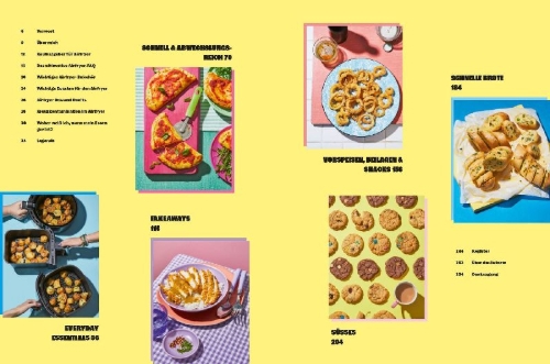 Buchcover und Innenansicht für das Buch: Glutenfree Air Fryer