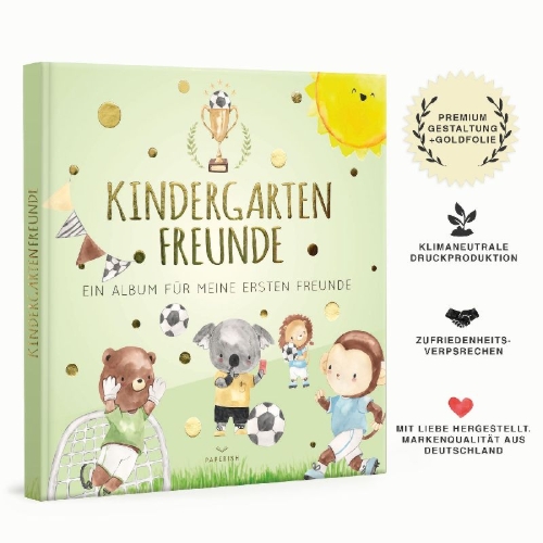 Buchcover und Innenansicht für das Buch: Kindergartenfreunde - Fußball