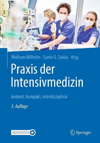 Buchcover und Innenansicht für das Buch: Praxis der Intensivmedizin