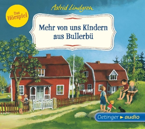 Buchcover und Innenansicht für das Buch: Mera om oss Barn i Bullerbyn