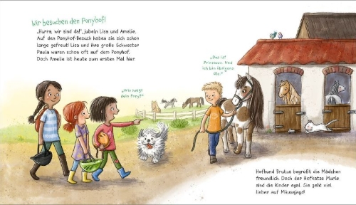 Buchcover und Innenansicht für das Buch: WAS IST WAS Meine Welt Band 7 Ich mag Ponys!