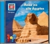 Buchcover und Innenansicht für das Buch: WAS IST WAS Hörspiel. Reise ins alte Ägypten