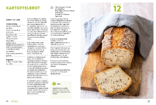 Buchcover und Innenansicht für das Buch: Meine Lieblingsrezepte: Rund um die Kartoffel