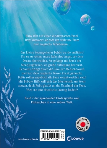 Buchcover und Innenansicht für das Buch: Ruby Fairygale (Band 7) - Das Lied der Meerjungfrau