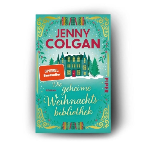 Buchcover und Innenansicht für das Buch: The Secret Christmas Library