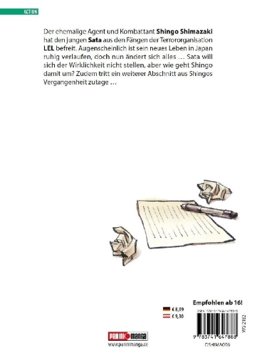 Buchcover und Innenansicht für das Buch: Shimazaki in the Land of Peace 06