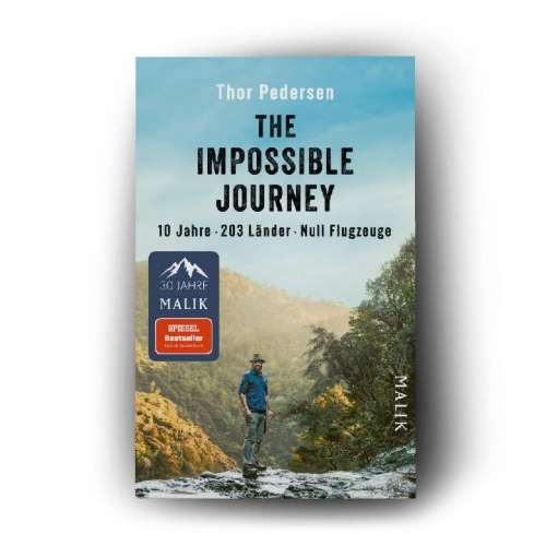 Buchcover und Innenansicht für das Buch: The Impossible journey. An incredible voyage through every country in the world without flying