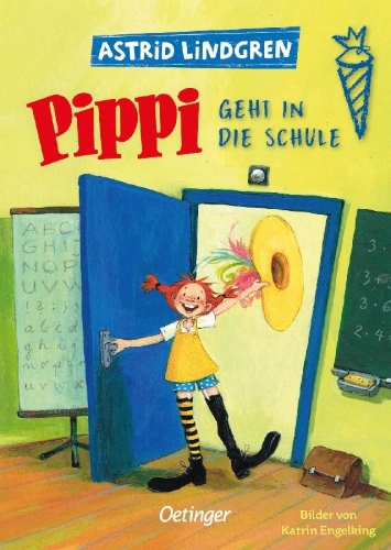 Buchcover und Innenansicht für das Buch: Pippi Långstrump