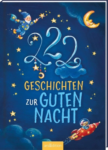 Buchcover und Innenansicht für das Buch: 222 Geschichten zur Guten Nacht