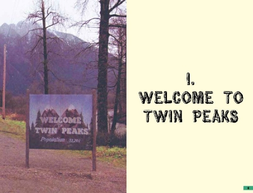 Buchcover und Innenansicht für das Buch: The Mysteries of Twin Peaks