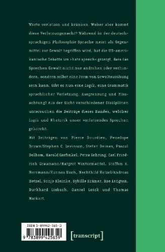 Buchcover und Innenansicht für das Buch: Verletzende Worte