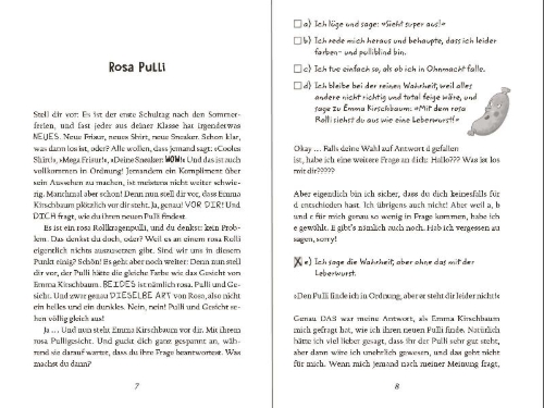 Buchcover und Innenansicht für das Buch: Mathilda - Wie style ist das denn?!