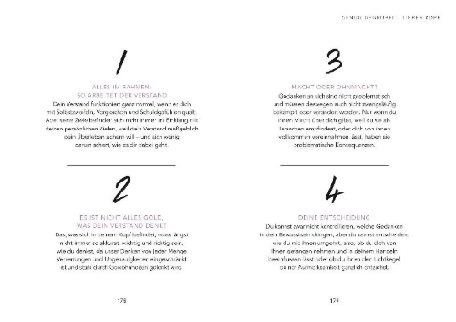 Buchcover und Innenansicht für das Buch: Genug gegrübelt, lieber Kopf!