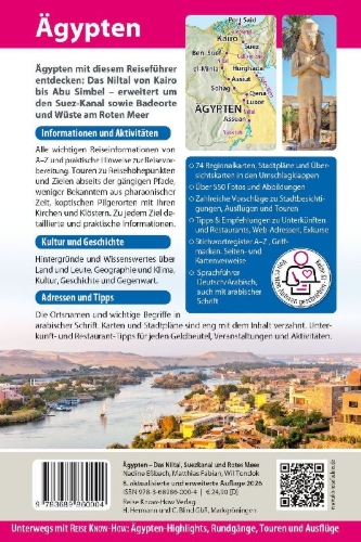 Buchcover und Innenansicht für das Buch: Reise Know-How Reiseführer Ägypten
