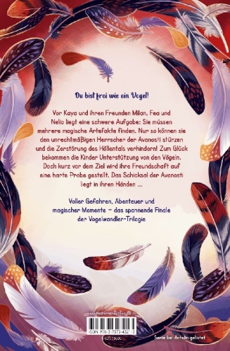 Buchcover und Innenansicht für das Buch: Kaya Silberflügel - Zwischen Himmel und Freundschaft