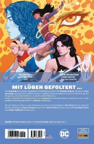Buchcover und Innenansicht für das Buch: Wonder Woman #7-#10; Wonder Woman: Agent of Peace #2-#4, #11