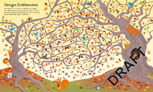 Buchcover und Innenansicht für das Buch: Puzzle & Buch: Labyrinthe-Reise durch den Wald