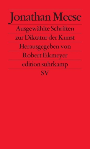 Buchcover und Innenansicht für das Buch: Ausgewählte Schriften zur Diktatur der Kunst