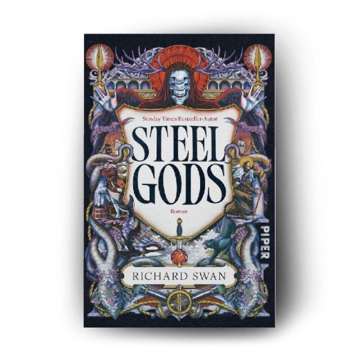 Buchcover und Innenansicht für das Buch: Steel Gods