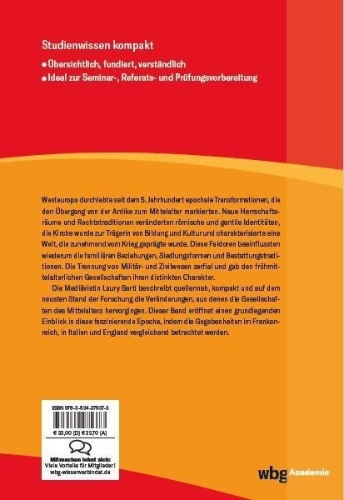 Buchcover und Innenansicht für das Buch: Westeuropa zwischen Antike und Mittelalter