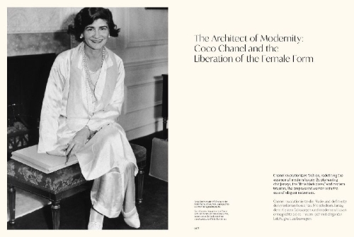 Buchcover und Innenansicht für das Buch: Masters of Fashion: Chanel