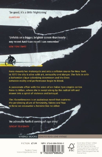 Buchcover und Innenansicht für das Buch: The Flamethrowers