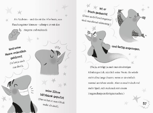 Buchcover und Innenansicht für das Buch: Genie and Teeny - Make a Wish
