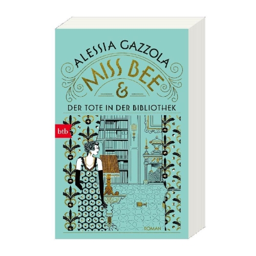 Buchcover und Innenansicht für das Buch: Miss Bee & Il cadavere in biblioteca