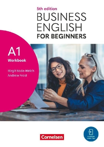 Buchcover und Innenansicht für das Buch: Business English for Beginners A1 - Fifth Edition - Workbook mit Audios und Videos