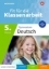 Buchcover und Innenansicht für das Buch: Fit für die Klassenarbeit - Gymnasium. Deutsch 5
