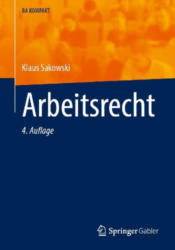 Buchcover und Innenansicht für das Buch: Arbeitsrecht