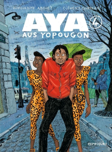 Buchcover und Innenansicht für das Buch: Aya aus Yopougon 4
