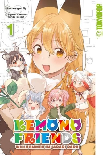 Buchcover und Innenansicht für das Buch: Kemono Friends 01