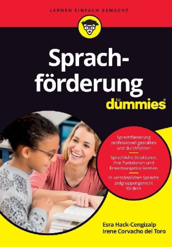 Buchcover und Innenansicht für das Buch: Sprachförderung für Dummies