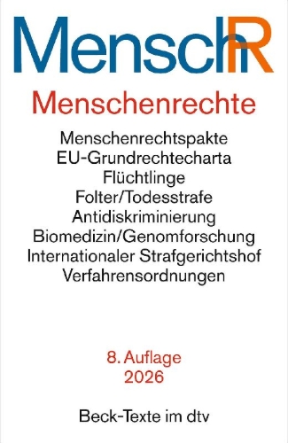 Buchcover und Innenansicht für das Buch: Menschenrechte - Ihr Internationaler Schutz