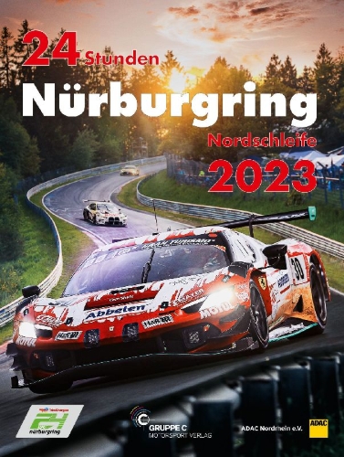 Buchcover und Innenansicht für das Buch: 24 Stunden Nürburgring Nordschleife 2023