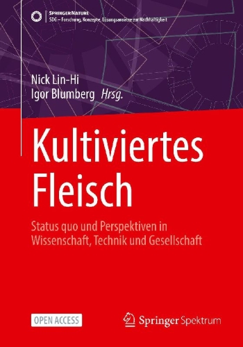 Buchcover und Innenansicht für das Buch: Kultiviertes Fleisch