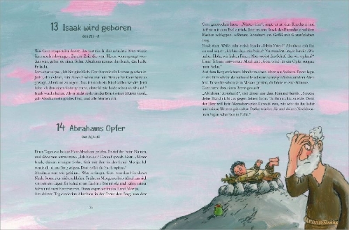 Buchcover und Innenansicht für das Buch: Meine große Kinderbibel