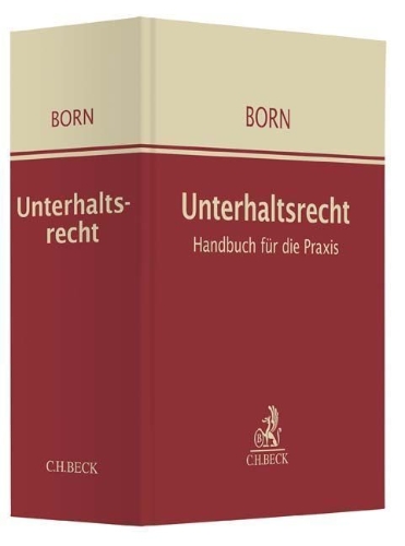 Buchcover und Innenansicht für das Buch: Unterhaltsrecht (mit Fortsetzungsnotierung). Inkl. 67. Ergänzungslieferung