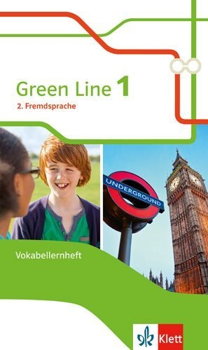 Buchcover und Innenansicht für das Buch: Green Line 1. 2. Fremdsprache. Vokabellernheft Klasse 6