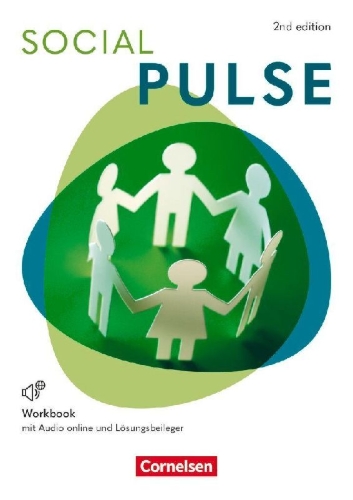 Buchcover und Innenansicht für das Buch: Pulse B1/B2 11./12. Jahrgangsstufe. Social Pulse - Arbeitsheft