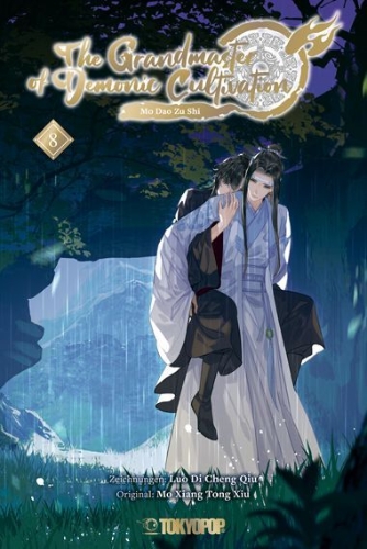 Buchcover und Innenansicht für das Buch: The Grandmaster of Demonic Cultivation - Mo Dao Zu Shi 08 (Manhua)