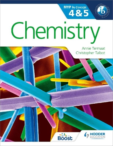 Buchcover und Innenansicht für das Buch: Chemistry for the IB MYP 4 & 5